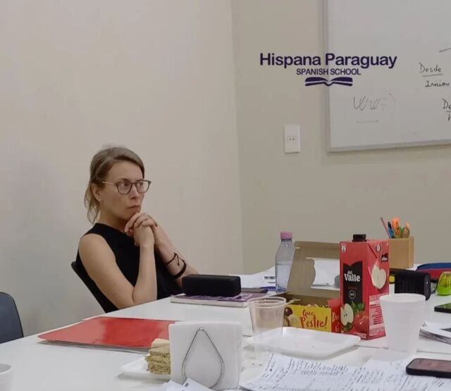 Vanessa from 🇩🇪 Germany, studies Spanish in Hispana Paraguay ✍️ 📚 👩‍🏫 
..
..
..
..
📢 ¡ Hispana Paraguay offers the best options to learn Spanish in Asunción !

🔰100% face-to-face classes

🔰 Monday to Friday 

🔰 From 2 to 4 hours per day 

🔰 Intensive program 

 
 
 ✅️ 📲 WhatsApp +595983232339
 
 
 
 ✅️ 1- 📧 info@hispanaparaguay.com.py
 ✅️ 2- 📧 hispana.paraguay@gmail.com
 

 #estudiaespañol #studySpanish #aprendeespañol #learnspanish #español #spanish #learningspanish #paraguay #asunción #spanishvocabulary #spanishlanguage #spanishonline #spanishteacher #spanish #spanishcourse #hispana #spanishschool #escueladeespañol #hispanaparaguay
