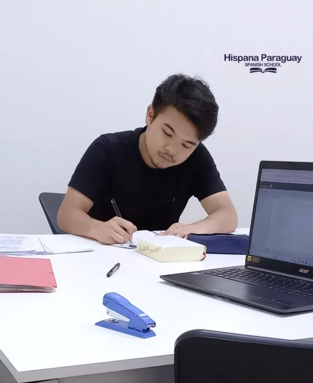 Yoshi from 🇯🇵 Japan, learn Spanish at our school 🏫📚😊
..
..
..
..
📢 ¡ Hispana Paraguay offers the best options to learn Spanish in Asunción !

🔰100% face-to-face classes

🔰 Monday to Friday 

🔰 From 2 to 4 hours per day 

🔰 Intensive program 

 
 
 ✅️ 📲 WhatsApp +595983232339
 
 
 
 ✅️ 1- 📧 info@hispanaparaguay.com.py
 ✅️ 2- 📧 hispana.paraguay@gmail.com
 

 #estudiaespañol #studySpanish #aprendeespañol #learnspanish #español #spanish #learningspanish #paraguay #asunción #spanishvocabulary #spanishlanguage #spanishonline #spanishteacher #spanish #spanishcourse #hispana #spanishschool #escueladeespañol #hispanaparaguay
