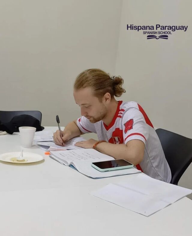 Kyle from 🇮🇪 Ireland, studies Spanish in Hispana Paraguay ✍️📚👩‍🏫
..
..
..
📢 ¡ Hispana Paraguay offers the best options to learn Spanish in Asunción !

🔰100% face-to-face classes

🔰 Monday to Friday 

🔰 From 2 to 4 hours per day 

🔰 Intensive program 

 
 
 ✅️ 📲 WhatsApp +595983232339
 
 
 
 ✅️ 1- 📧 info@hispanaparaguay.com.py
 ✅️ 2- 📧 hispana.paraguay@gmail.com
 

 #estudiaespañol #studySpanish #aprendeespañol #learnspanish #español #spanish #learningspanish #paraguay #asunción #spanishvocabulary #spanishlanguage #spanishonline #spanishteacher #spanish #spanishcourse #hispana #spanishschool #escueladeespañol #hispanaparaguay
