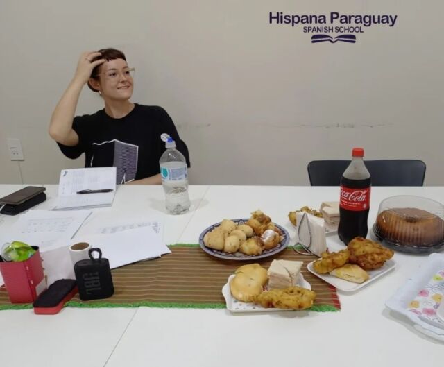 Emily from 🏴󠁧󠁢󠁥󠁮󠁧󠁿 England, studies Spanish at our school 📚✍️
..
..
..
..
📢 Hispana Paraguay offers the best options to learn Spanish in Asunción !! 😊👩‍🏫🤙

🔰100% face-to-face classes

🔰 Monday to Friday 

🔰 From 2 to 4 hours per day 

🔰 Intensive program 

 
 
 🔶️ 📲  WhatsApp +595983232339
 
 🔶️ 📧  info@hispanaparaguay.com.py
 
 

 🌐 www.hispanaparaguay.com.py 
 

 #estudiaespañol #studySpanish #aprendeespañol #learnspanish #español #spanish #learningspanish #paraguay #asunción #spanishvocabulary #spanishlanguage #spanishonline #spanishteacher #spanish #spanishcourse #hispana #spanishschool #escueladeespañol #hispanaparaguay #spanishinasuncion #spanishclasses